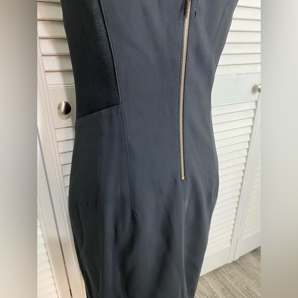 Size 4 Rag & Bone Sleeveless Little Black Dress w/ Side Paneling & Back Zipper - Picture 10 of 11